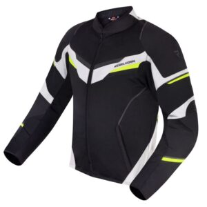 Alternative view of Kurtka motocyklowa tekstylna Rebelhorn Flux Ice Black Ice Fluo Yellow