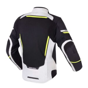 Kurtka motocyklowa tekstylna Rebelhorn Flux Ice Black Ice Fluo Yellow - obrazek 3